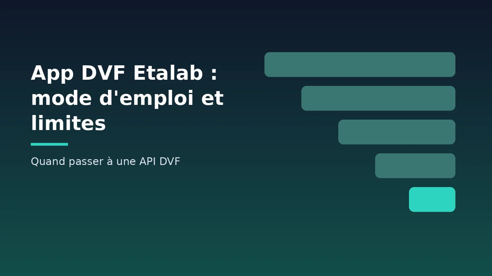 App DVF Etalab (app.dvf.etalab.gouv.fr) : mode d'emploi, limites et passage à l'API