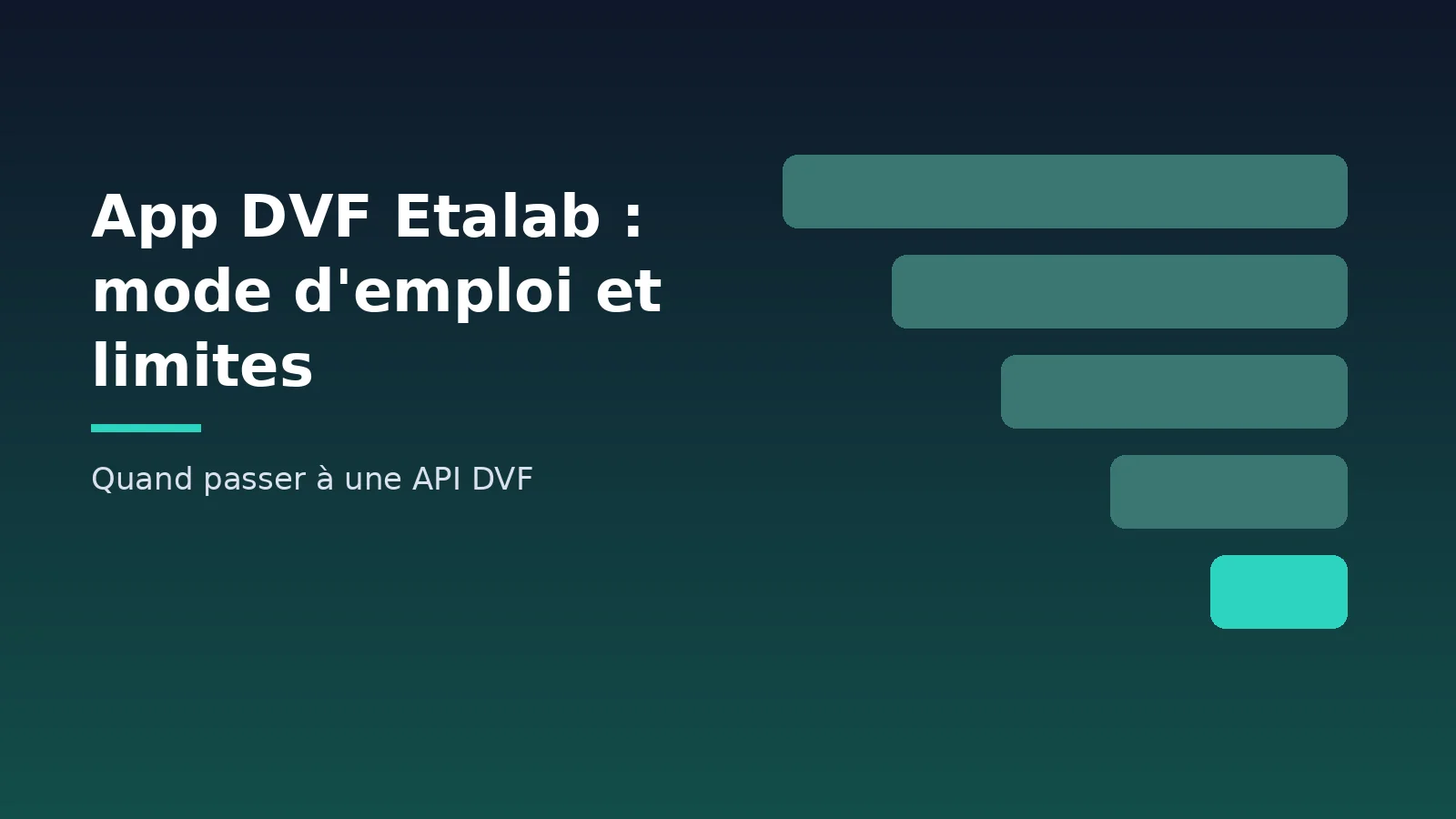 App DVF Etalab (app.dvf.etalab.gouv.fr) : mode d'emploi, limites et passage à l'API